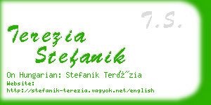 terezia stefanik business card